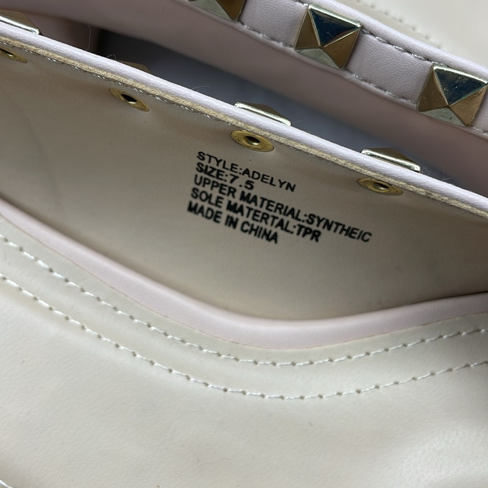 NEW! Lulus Adelyn Nude Studded Low Pointed-Toe Heels. 7.5. - Picture 3 of 15